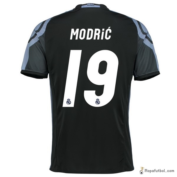Camiseta Real Madrid Replica Tercera Ropa Modric 2016/17 Negro